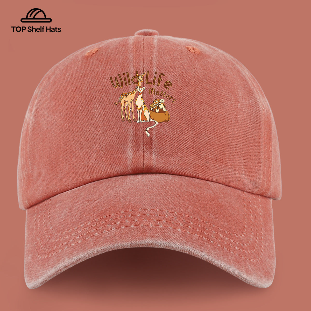 1pc Wild Life Matters Animal Print Baseball Cap - Adjustable Vintage PAPA Trucker Hat Suitable for &, Lightweight Breathable Dad Cap for Outdoor, Beach, Hiking, Skateboarding, Casual Wear - Ideal, Holidays, Urban Style