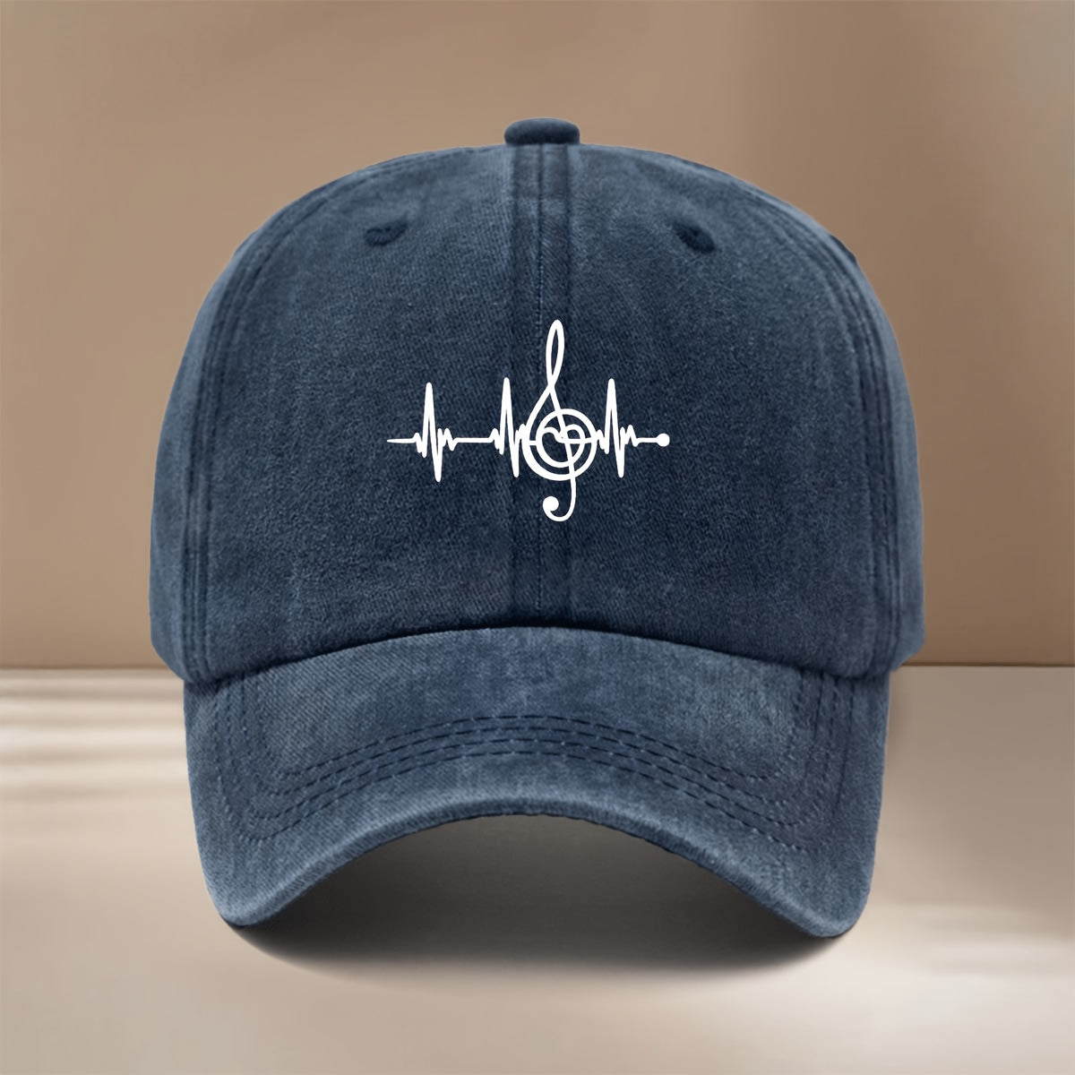 Baseball Cap with Musical Note Pattern, Easy-Going And Lightweight Hip-Hop Hat, Unisex Casual Hat, Suitable for Vacation Travel, Dinner Parties, Camping, Comfortable And Personalized Duckbill Cap, Curved Brim Makes Face Look Smaller