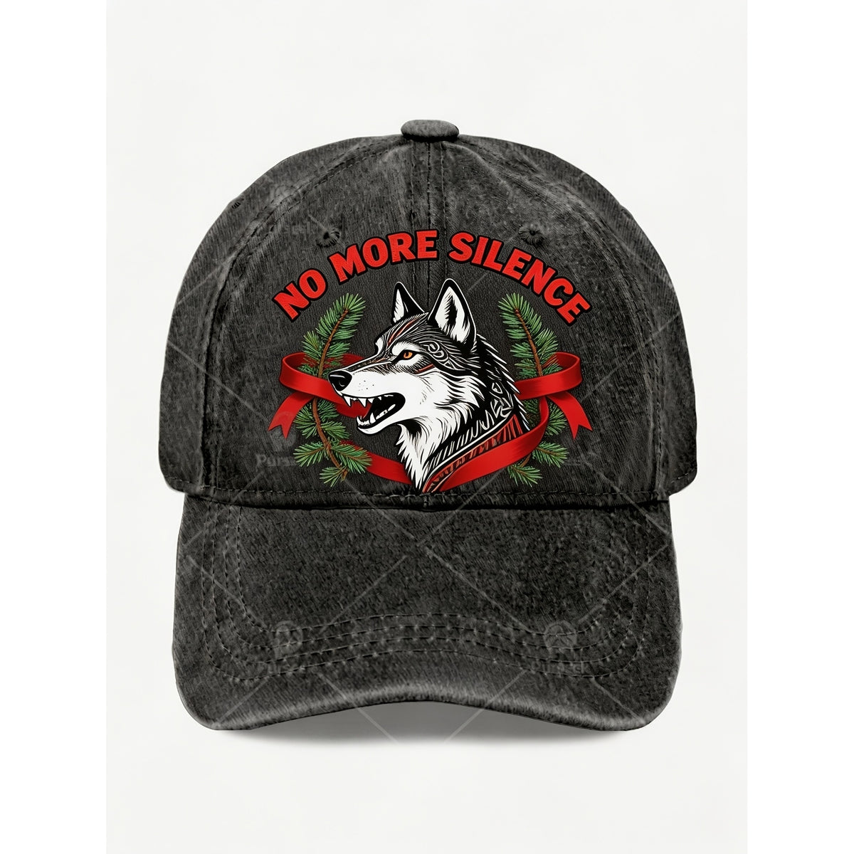 Vintage Wolf Graphic No More Silence Hat for Men Women Cool Street Style Cap for Casual Anniversary Gift