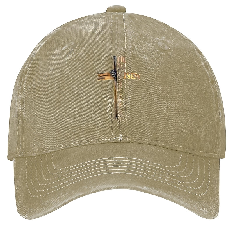 Easter Christian Theme He Is Risen Sun Resurrection Baptism Baseball Cap Unisex Summer Snapback Hat