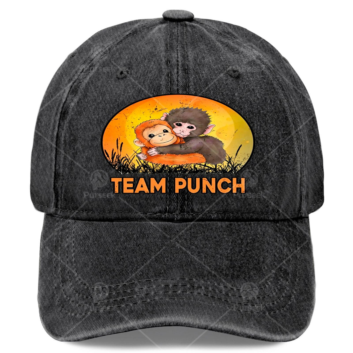 Cute Babys Monkey Punchs Vintage Baseball - Retro Monkey Print Full-Body Iconic Monkey, Lightweight Unisex Hat Suitable for Christmas, Games, 4th of, Casual Wear & Themed Events, Hand Washable for &