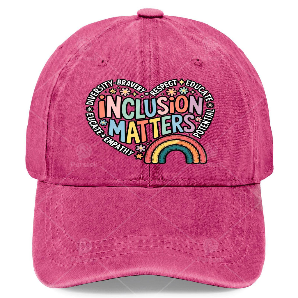 Inclusion Matters Special Education Teacher SPED Autism Baseball Hat Unisex