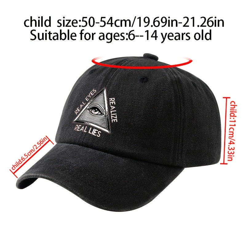 A Men'S Baseball Cap with Cartoon Print, Adjustable, Fashionable And Versatile, Suitable for Outdoor Camping, Hiking, Fishing