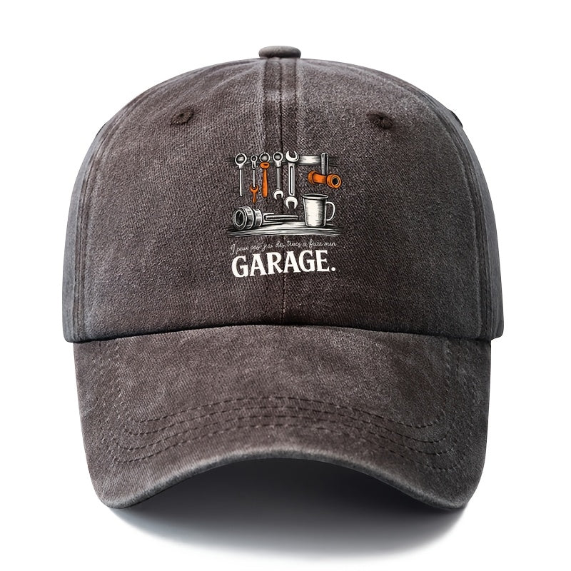 A Unisex Fashionable and Versatile Printed Vintage Artisan Baseball Cap, a Classic Vintage Washed Outdoor Lightweight Curved-brim Hat, a Trucker Baseball Cap, Suitable for Casual Occasions Such as Outdoor Vacations, Travel, and Camping, a Holiday