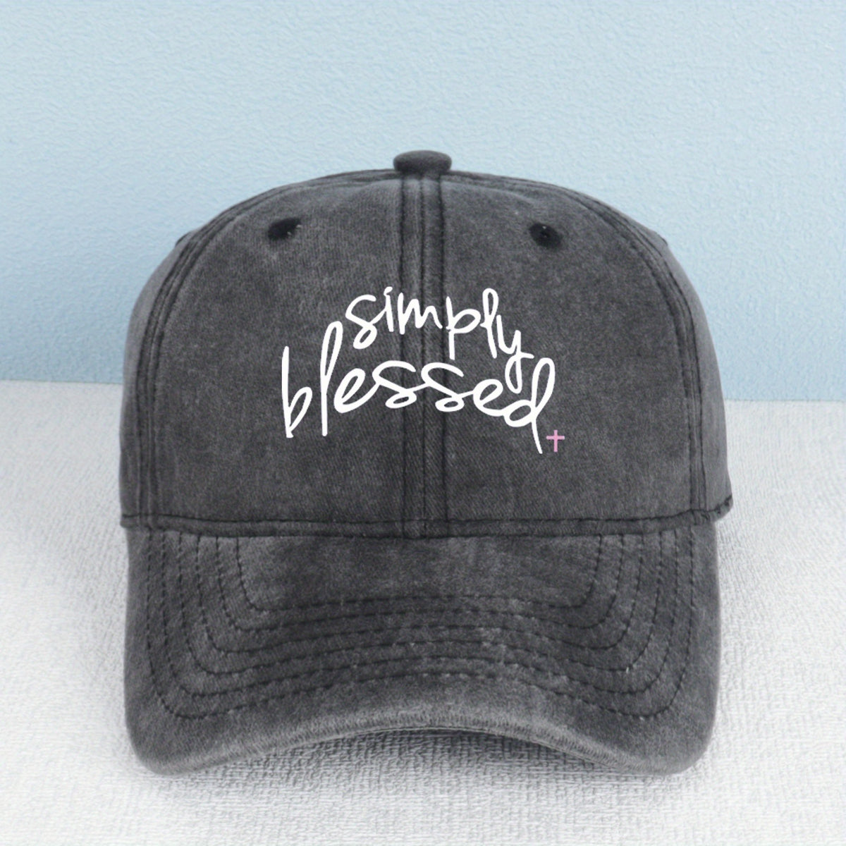 Simple Gospel Print Baseball Cap | Breathable Washed, Adjustable Retro Unisex Street Daily Cap, Lightweight and Comfortable, Multi-Color Choice, Outdoor Headwear, Casual Retro Style, Durable and Wear-Resistant, Hand Wash Care