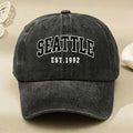 Men' & Women' Vintage Letter Baseball Cap - Adjustable Dad Hat with Retro Embroidery Suitable for Casual Streetwear, Machine Washable Cap for, Gifts, Casual Attire - Pull String Closure for