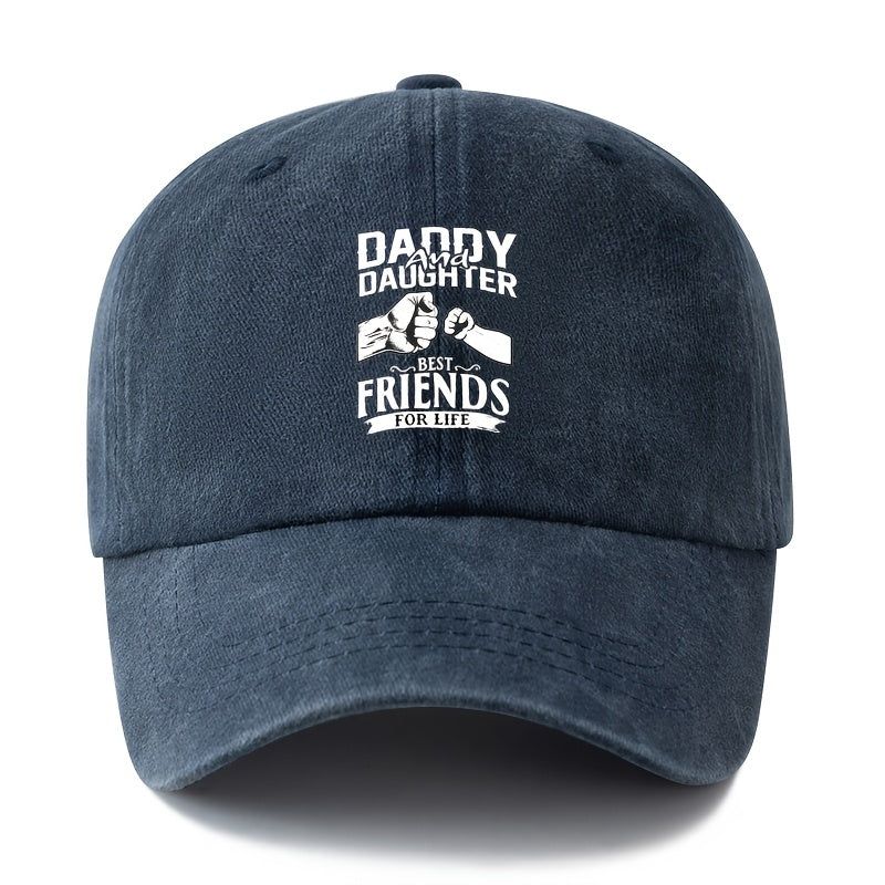 A Unisex Fashionable and Versatile Printed Fist-bump Baseball Cap, Featuring a Classic Vintage Washed Outdoor Lightweight Curved Brim. Suitable for Casual Occasions Such as Outdoor Vacations, Travel, and Camping. Also Ideal as a Hip-hop Hat