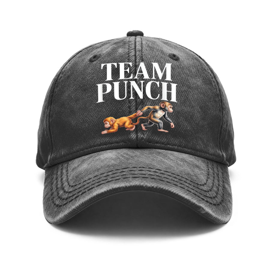 1 Vintage Washed Baseball Cap with a Boxing Monkey Pattern- Adjustable Unisex Hat, Suitable for Outdoor and Everyday Casual Wear, Can Be Used as a Gift for Both Men and Women, Team-themed, Vintage Style, Suitable for Spring, Summer, Autumn, and Winte