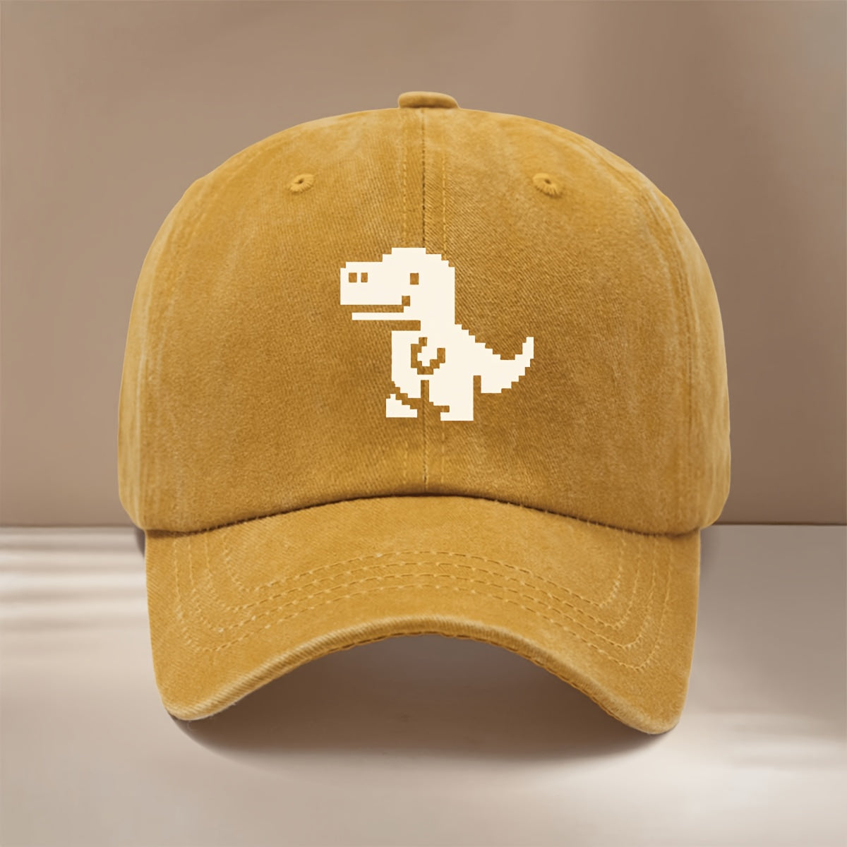 This Is a Baseball Cap with Pixel Art Pattern, Trendy Comfortable Adjustable Size Casual Hat Unisex Lightweight Easy Duckbill Cap Outdoor Sports Dining Camping Matching Fashion Curved Brim Hat Sports Event Cheerleading Matching Style Versatile 6-Pan