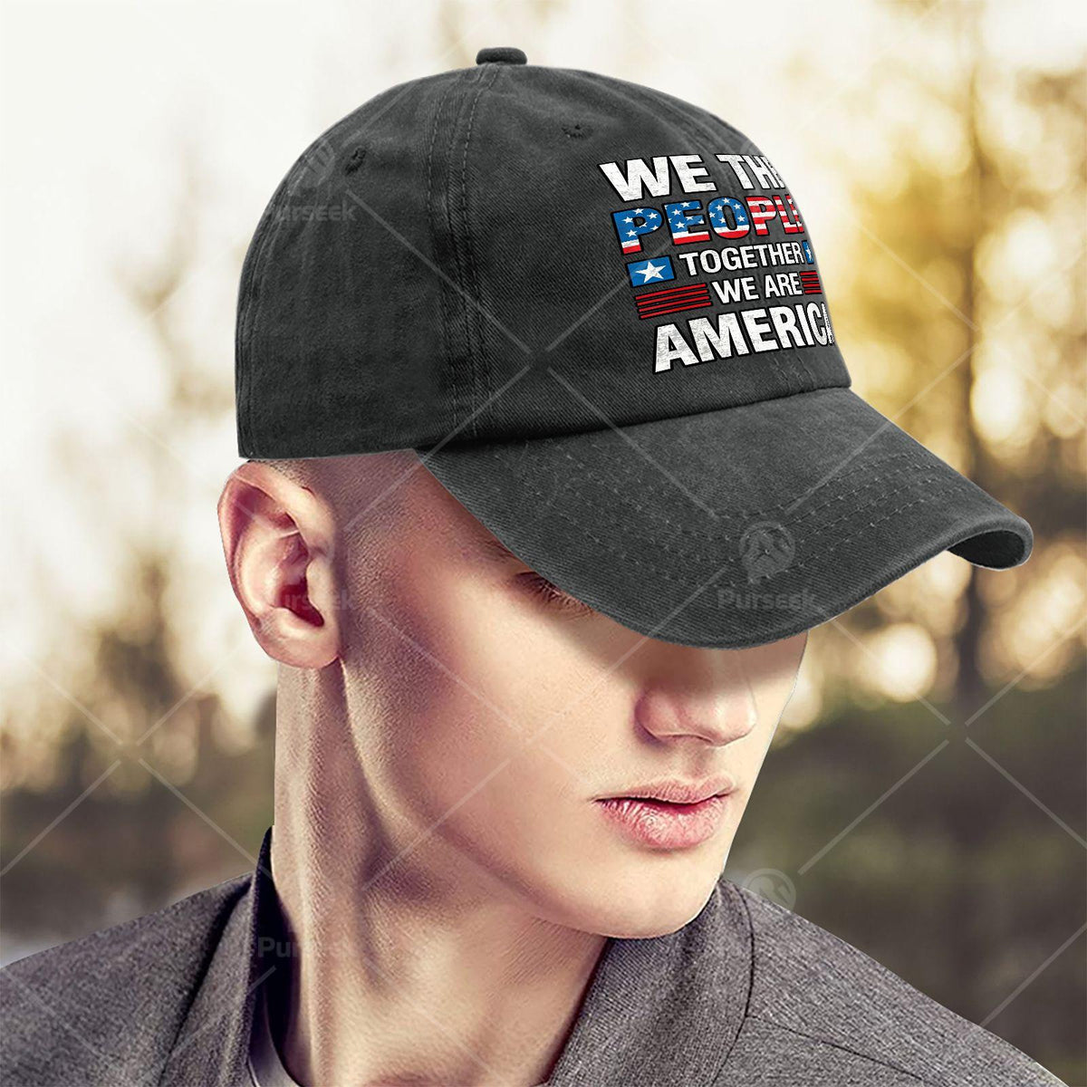 Together We Are America US Flag Vintage Baseball Hat Unisex Stylish Washed