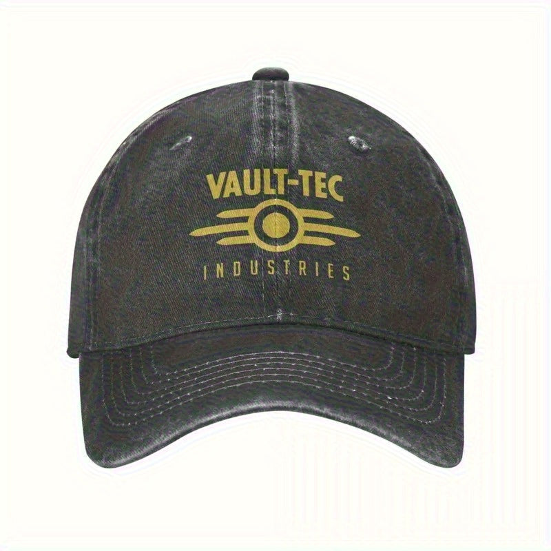 Vintage Distressed Black Baseball Cap with Logo- Adjustable Lightweight Hat for Men And Women, Washable And Durable, Curved Brim, Casual Outdoor And Decorative, Unisex, Retro Style, White Hollow Design, Comfortable for All Head Sizes