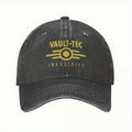 Vintage Distressed Black Baseball Cap with Logo- Adjustable Lightweight Hat for Men And Women, Washable And Durable, Curved Brim, Casual Outdoor And Decorative, Unisex, Retro Style, White Hollow Design, Comfortable for All Head Sizes