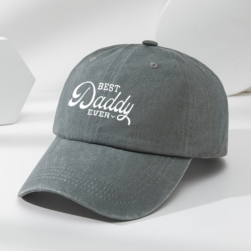 Fun Letter Print Baseball Cap, Outdoor Men's Casual Sports Sun Hat with Adjustable Fit