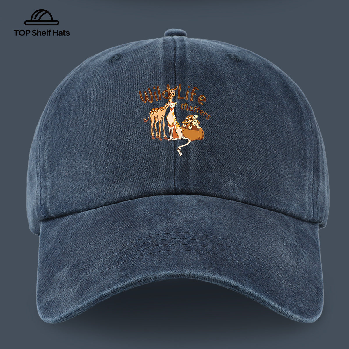 1pc Wild Life Matters Animal Print Baseball Cap - Adjustable Vintage PAPA Trucker Hat Suitable for &, Lightweight Breathable Dad Cap for Outdoor, Beach, Hiking, Skateboarding, Casual Wear - Ideal, Holidays, Urban Style