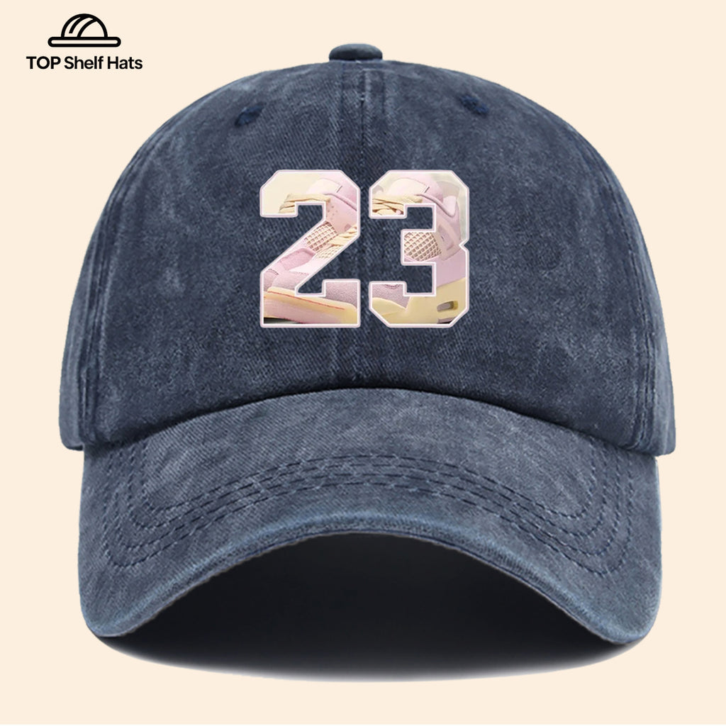 1pc Sports Element Digital "23" Design Printed Baseball Cap, Trendy Street Style Dad Hat, Fashionable Individual All-Match Baseball Cap, Adjustable Size, Hipster Trendy Hat, Street Skate Cap, Suitable for Daily Outings, Trendy Gatherings