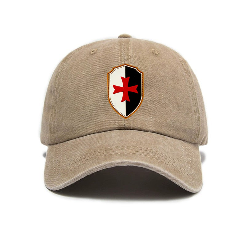 1 Washed Distressed Printed Baseball Cap, Adult Trendy Outdoor Universal Fashion Printed Baseball Cap, Unisex Versatile Washed Distressed Soft Top Sun Baseball Cap