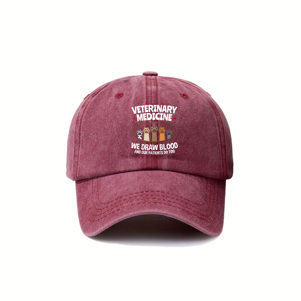 Veterinary Medicine Vet Tech Trendy Dad Hat with Soft Top Design, Street Culture Baseball Cap, Soft Fabric, Breathable and Comfortable, Outdoor Sports Sunshade Driving Hat