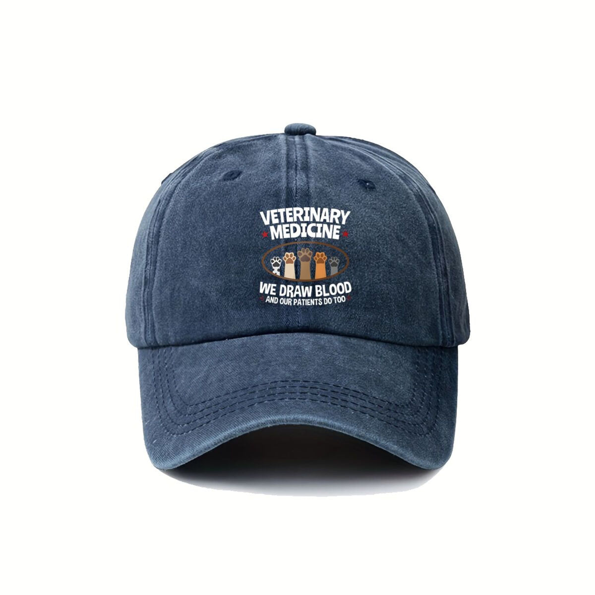 Veterinary Medicine Vet Tech Trendy Dad Hat with Soft Top Design, Street Culture Baseball Cap, Soft Fabric, Breathable and Comfortable, Outdoor Sports Sunshade Driving Hat