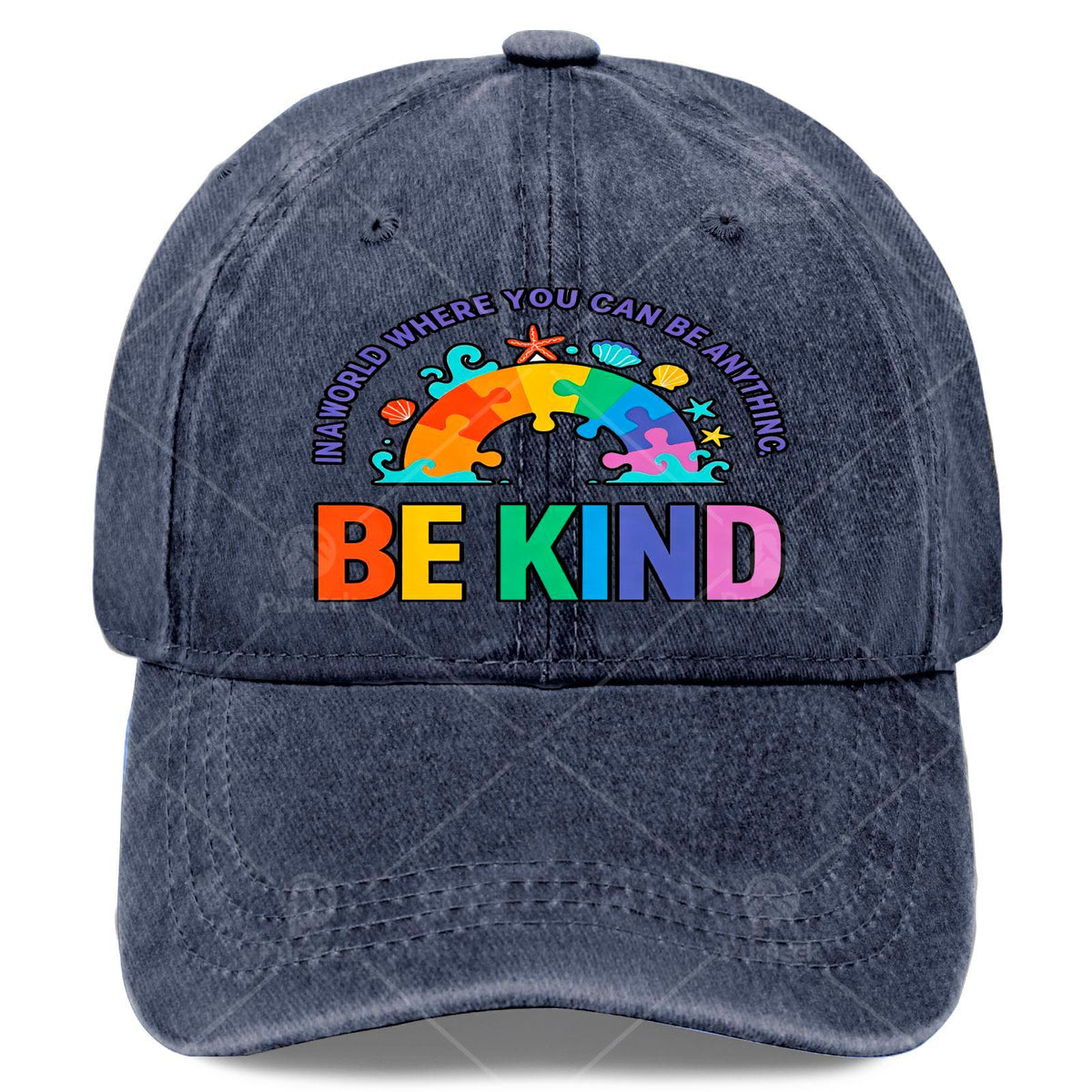 Autism Awareness Teacher Be Kind Why Fit in Doctor Cat Hat Baseball Hat