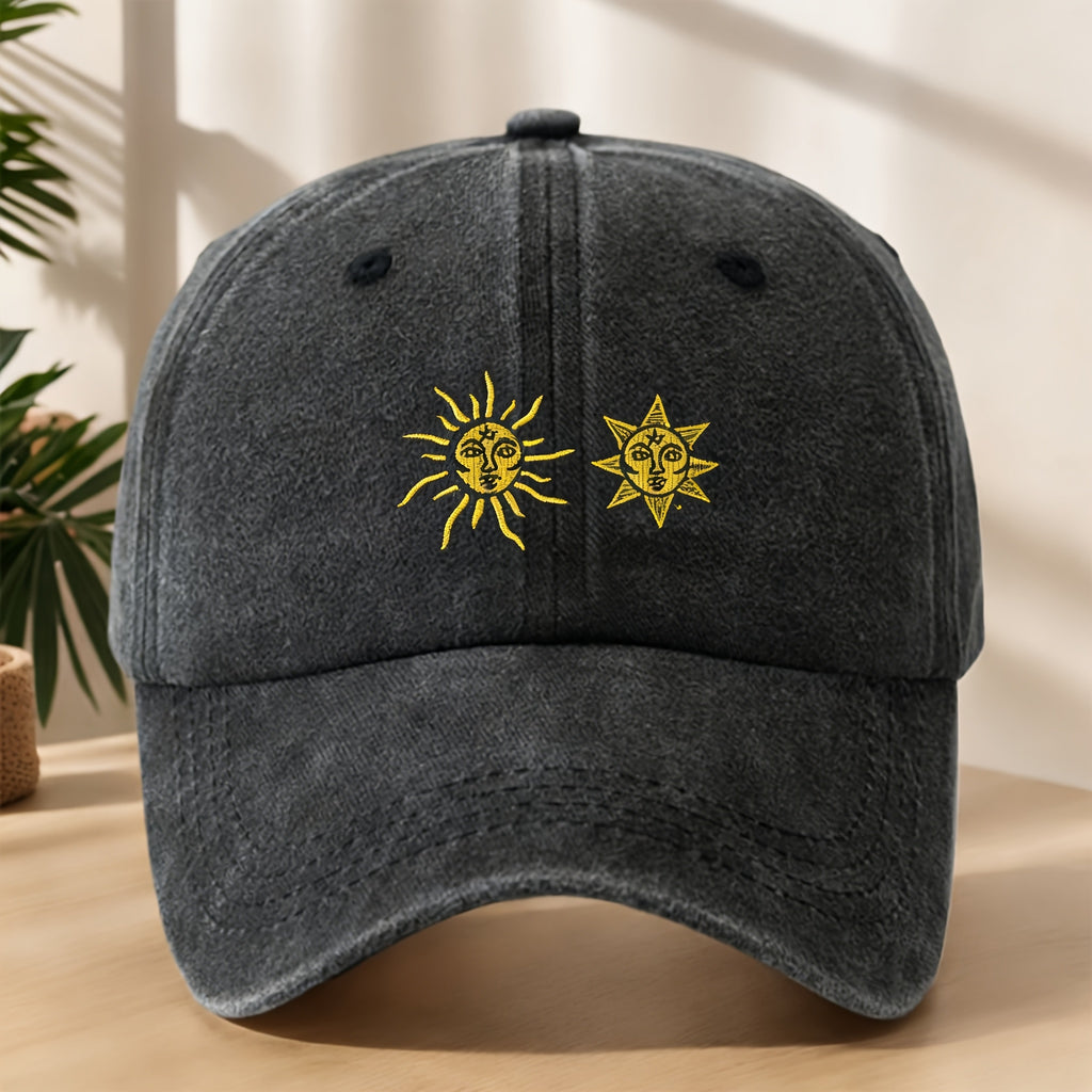 Men's Summer Casual Washed Baseball Hat, Lightweight Adjustable Outdoor Sun Hat for Everyday