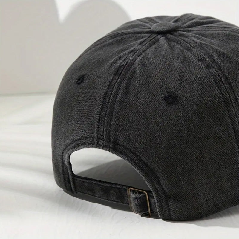 1pc Hat, "Heart and Happiness" Printed Baseball Cap, Adjustable Solid Color Hat, Dad Hat, Hiking Hat, Perfect for Outdoor Activities, Daily Outings, Shopping and Dating, Versatile Headwear Accessory