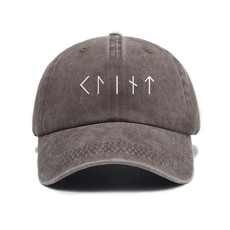 1 Washed Distressed Printed Baseball Cap for Adults, Simple and Versatile Vintage Washed Distressed Outdoor Sun Baseball Cap, Unisex Letter Print Soft Top Hat