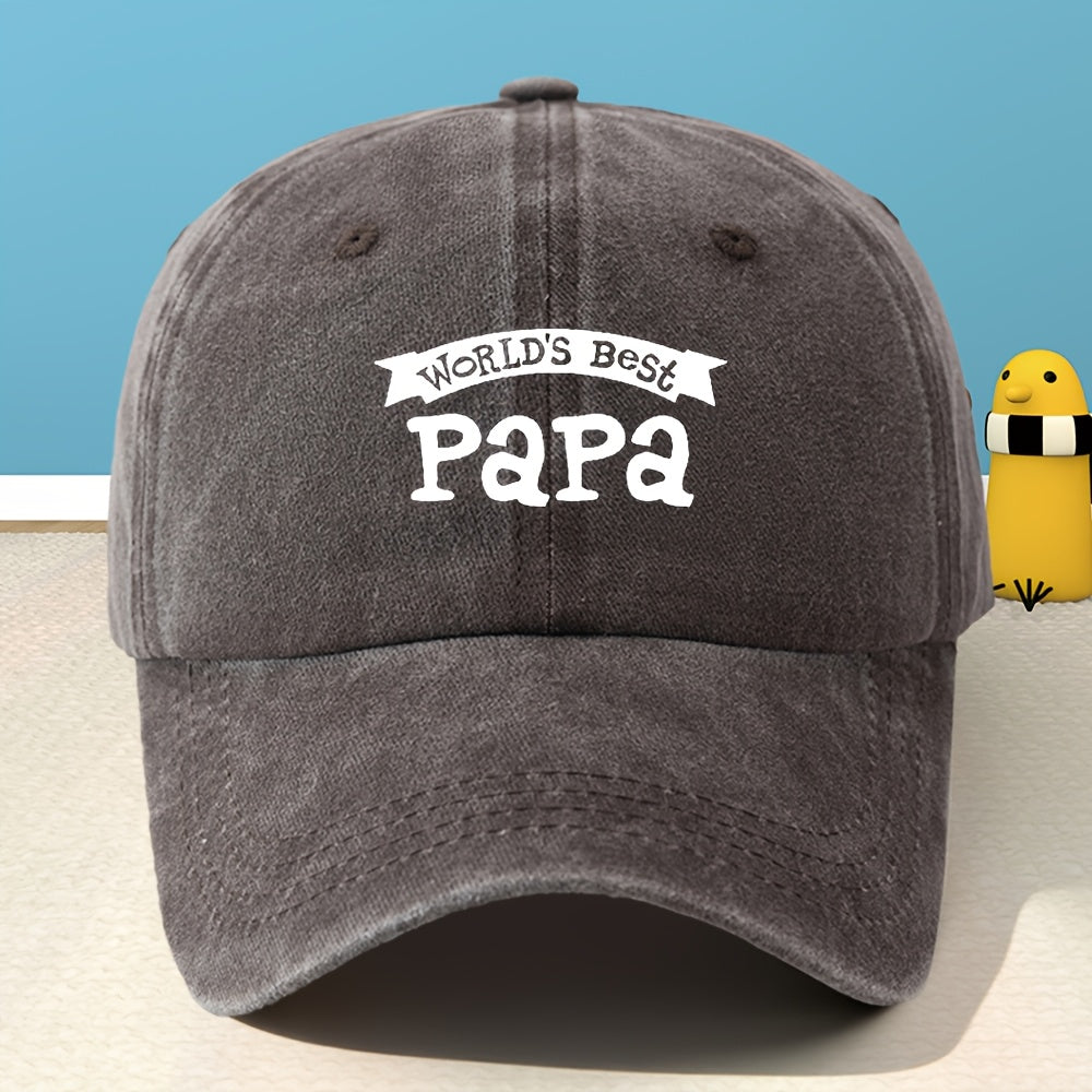 Unisex Printed Baseball Cap, Classic Washed Distressed Vintage Duckbill Cap for Outdoor, Casual, Sports, Shopping, and Vacation,  Street Rock Rap Hip-Hop Hat, Soft, Comfortable, Sweat-Absorbent, Adjustable Cap