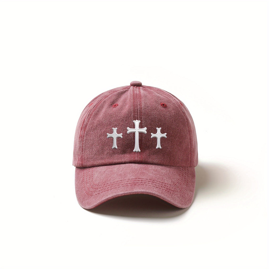 One Printed Baseball Cap with a Washed Look, Suitable for Outdoor Sports, and a Perfect Gift for Family