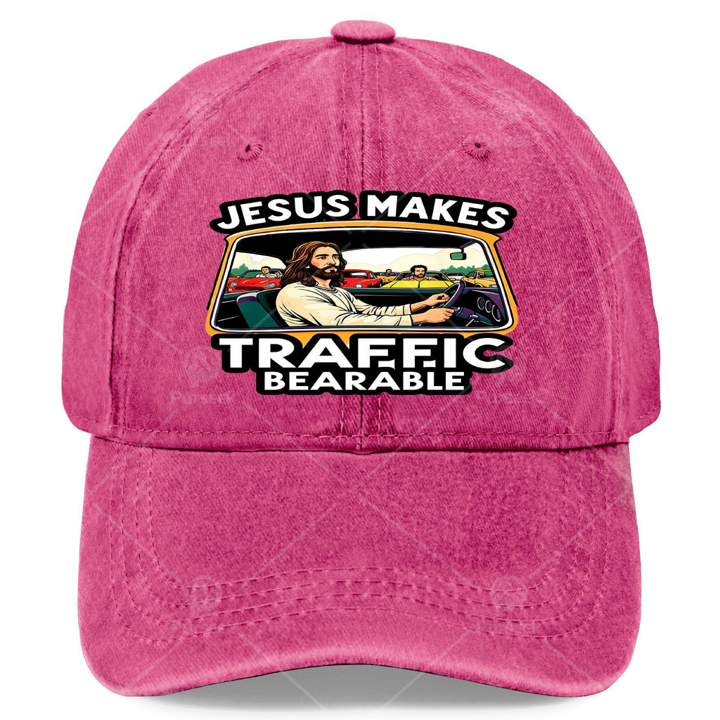 Jesus-Themed Baseball Cap Suitable for Christmas, Games & Daily Wear - Vintage Full-Body Religious Print with Jesus &, Lightweight Low-Brim Unisex Cap, Machine Washable for Men & Women, Religious Gifts for Driving & Church