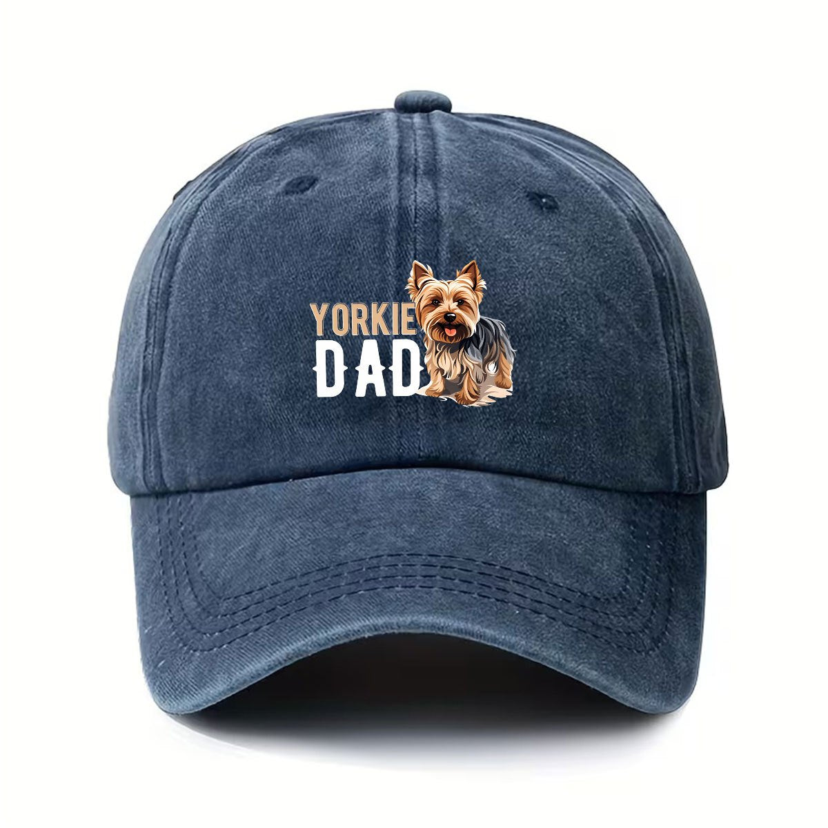 for yorkshire Terrier Dad Hat - Adjustable Snapback Hat, Suitable for Yorkshire Terrier Owners, with "YORKIE DAD" Design, Machine Washable Gift for Pet Parents, Suitable for Yorkshire Terrier Owners - Unisex Hat