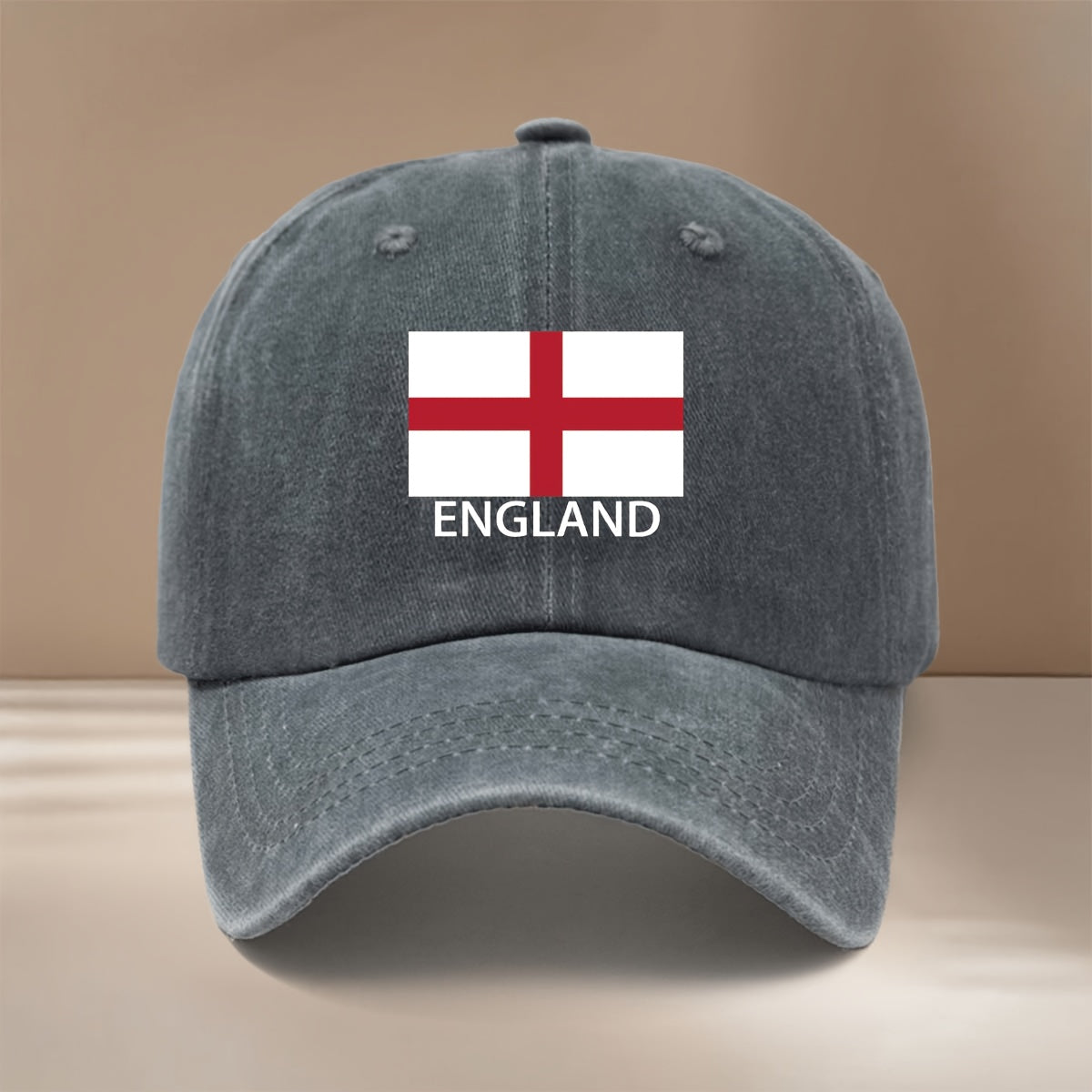 ENGLAND Letter Flag Printed Pattern Baseball Cap All Seasons Duckbill Cap Trendy Textured Casual Hat Comfortable Lightweight Hip-Hop Cap Unisex 6-Panel Cap Adjustable Size Easy Fashion Style Versatile Sports Event Support Vacation Travel Gathering C