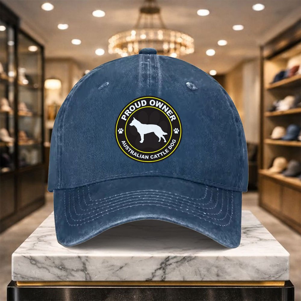 A Casual And Versatile Australian Cattle Dog Baseball Cap with Adjustable Design, Suitable for Outdoor Sports And Everyday Casual Wear. A Casual Street Hat for Casual Outfits