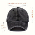 Men'S Vintage Washed Baseball Cap - Adjustable, Lightweight, Geometric Print Design, Essential for Casual Outfits, Available in Multiple Styles, Non-Stretch Fabric, Great Gift Option