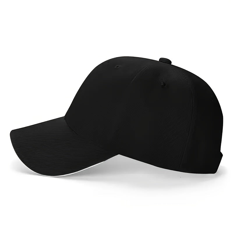 Adjustable Unisex Sandwich Brim Baseball Cap with Sandwich Brim & Buckle Closure - Machine Washable Suitable for Halloween, Christmas Parties, Daily Outdoor Wear, Suitable for and, Holiday Gift for Daily Use