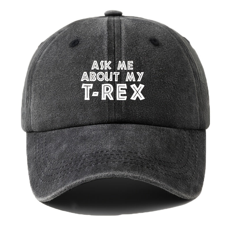 A Printed Washed Vintage Unisex Baseball Cap, Adjustable, in European and American Fashion, Featuring a Duckbill Style, Suitable for Outdoor Camping, Travel, Parties, Hip-hop, and Curved-brim Designs, Making It a Trendy Baseball Cap