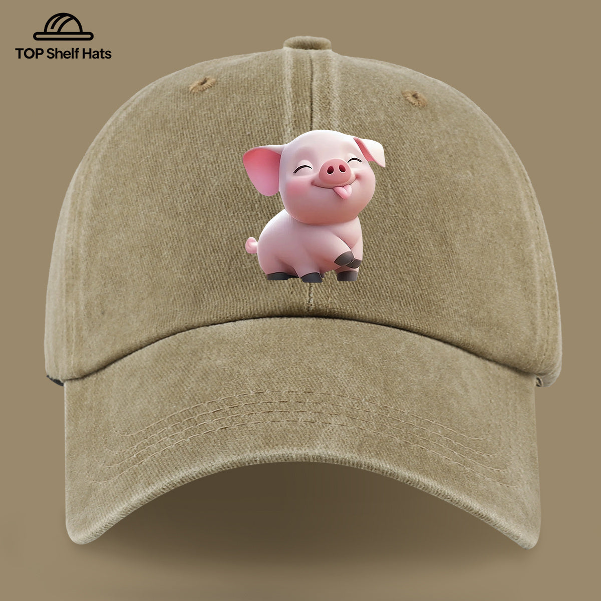 1pc Cute Tender Pink Pig Print Casual Baseball Cap, Lightweight, Comfortable, And Breathable, Adjustable Size, Perfect Valentine'S Day Gift for Partners, Unisex Outdoor Wear And Casual Fashion Accessory, Ideal for Parents' Beach Vacation Sun Hat