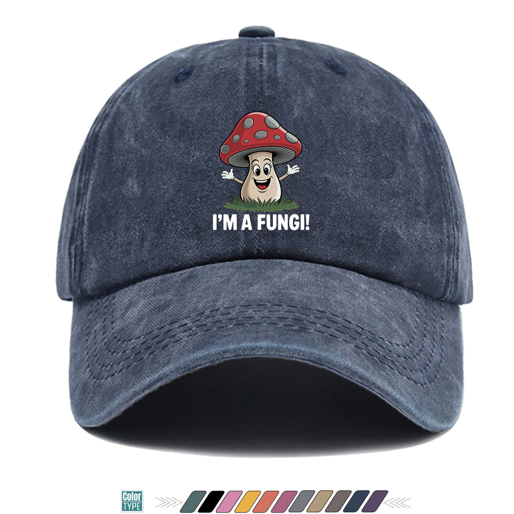 1pc Cartoon Mushroom Joyful Face Print Baseball Cap, Cute Red Mushroom with Gray Dots Hat, Comfortable and Breathable Sun Hat, Stylish, Fun, and Unique, Unisex Adjustable Baseball Cap, Casual Hat, Couple's Outing Hat, Suitable for Daily Shopping