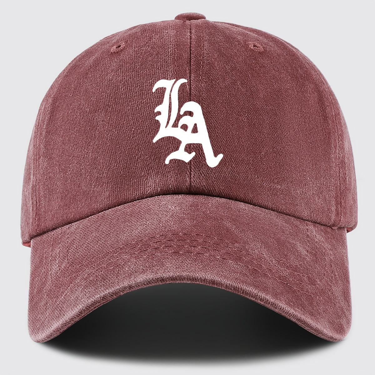 "LA" Printed Baseball Cap Dad Hat, Street Style Golf Cap Mom And Dad Matching, Breathable Comfortable Unisex Design, Workwear Style Trucker Hat, Urban Series Hat Suitable for Parties, Driving, Hip-Hop, Skateboarding, Cycling, Sports, Fitness