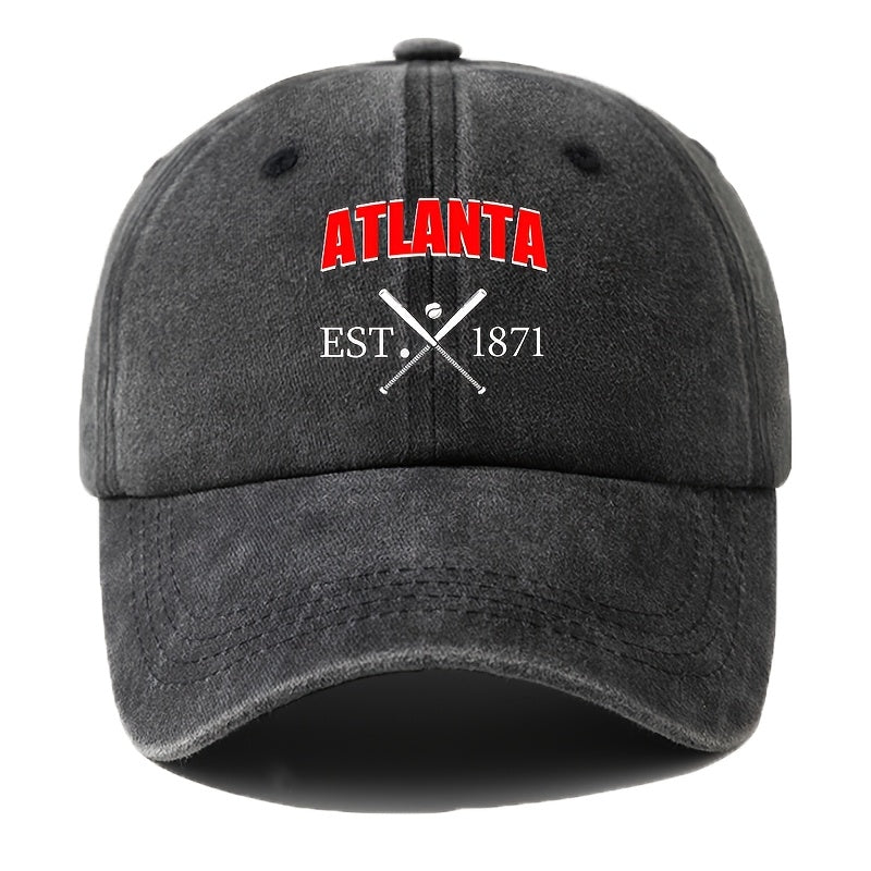 A Unisex Men's Baseball Cap with Cartoon Print, Adjustable and Stylish, Suitable for Outdoor Camping, Hiking, and Fishing