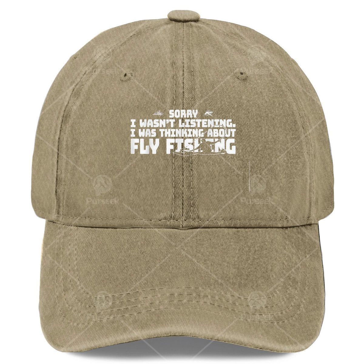 Sorry I Wasnt Listening I Was Thinking About Fishing Baseball Hat Unisex