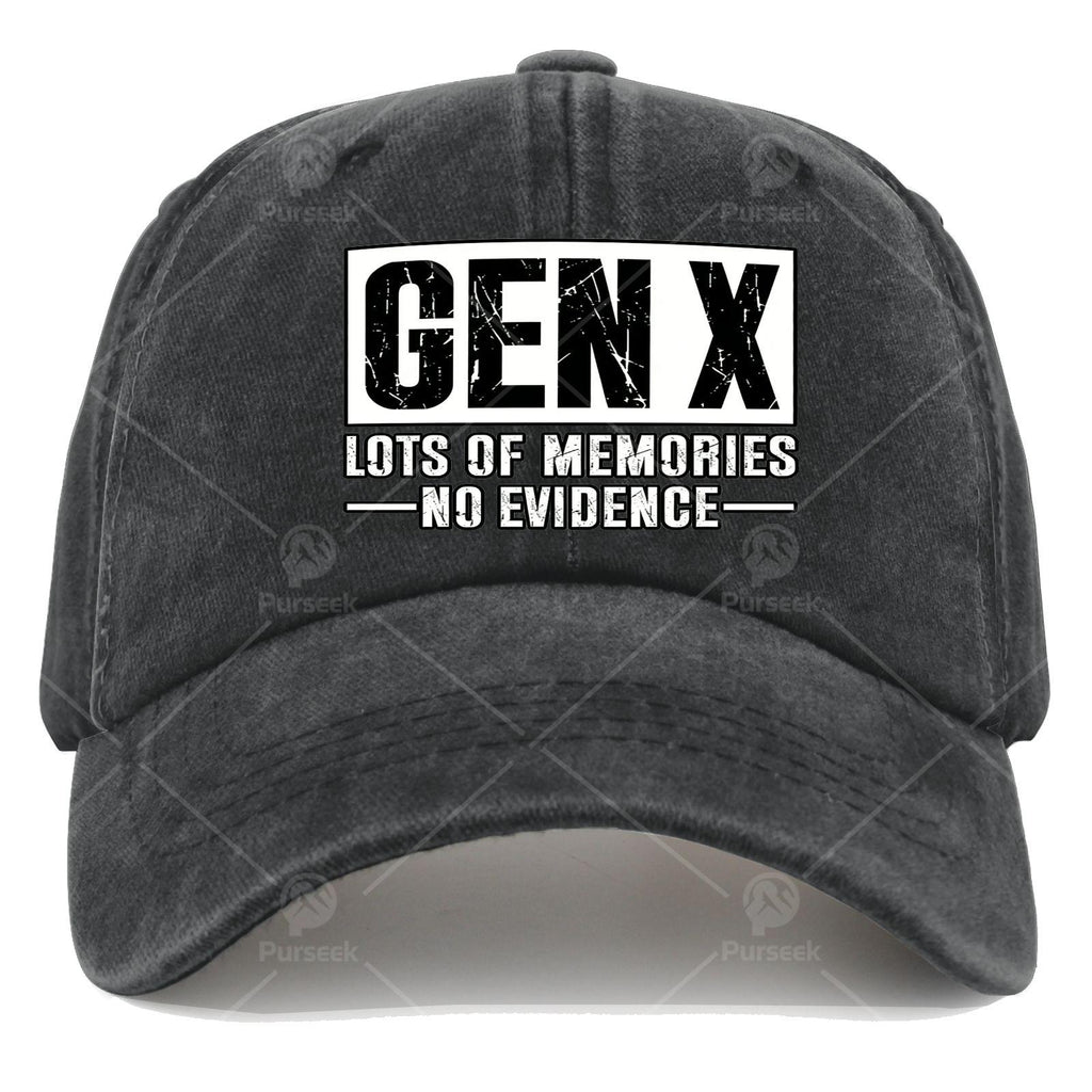 Unisex Stylish Washed Baseball with Plenty of Memories from Gen X, But No Proof