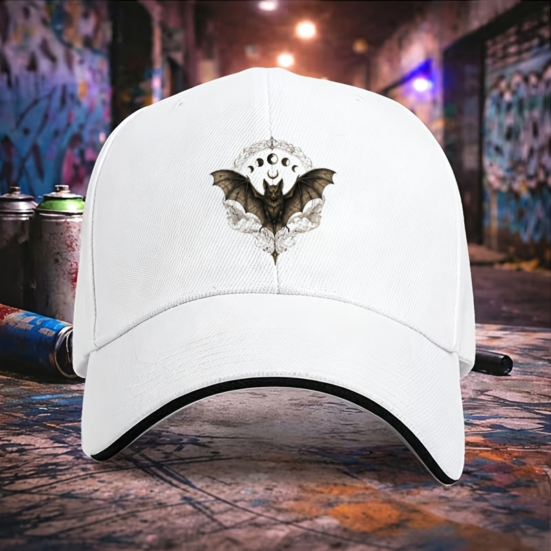 Sandwich Brim Baseball Cap, Adjustable Unisex Casual Hat, Ideal for Halloween Christmas Party, Holiday Gift for Daily Outdoor Wear