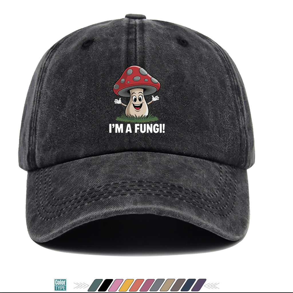 1pc Cartoon Mushroom Joyful Face Print Baseball Cap, Cute Red Mushroom with Gray Dots Hat, Comfortable and Breathable Sun Hat, Stylish, Fun, and Unique, Unisex Adjustable Baseball Cap, Casual Hat, Couple's Outing Hat, Suitable for Daily Shopping