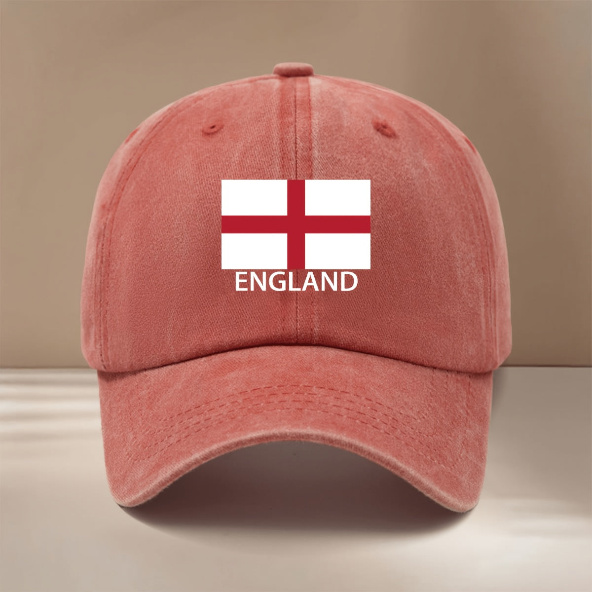 ENGLAND Letter Flag Printed Pattern Baseball Cap All Seasons Duckbill Cap Trendy Textured Casual Hat Comfortable Lightweight Hip-Hop Cap Unisex 6-Panel Cap Adjustable Size Easy Fashion Style Versatile Sports Event Support Vacation Travel Gathering C