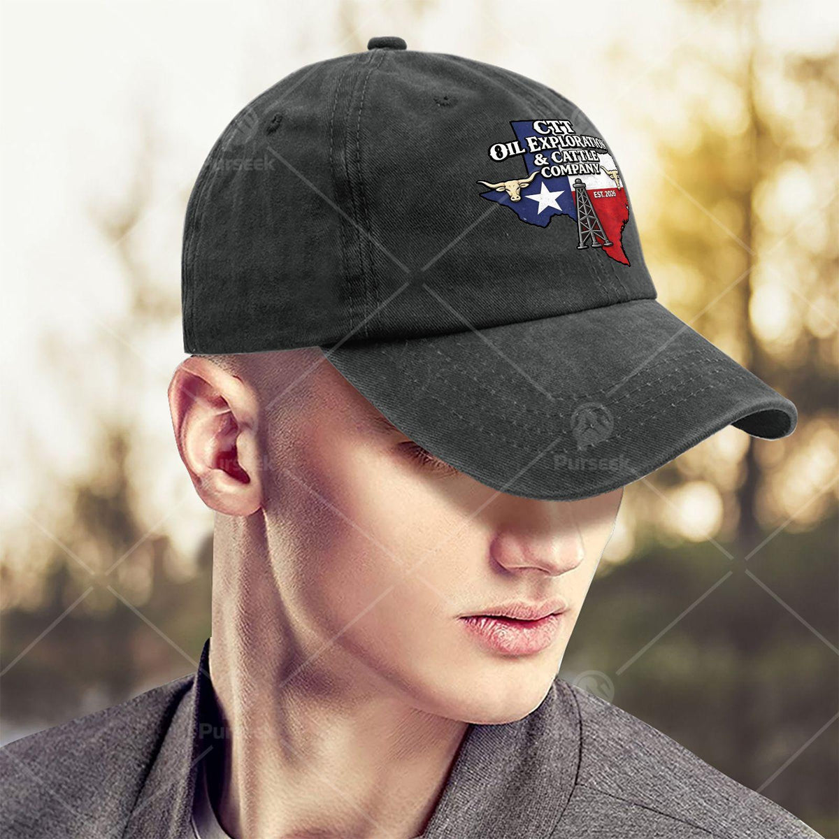 CTT Oil Exploration Cattle Company Texas Baseball Unisex Soft Washed