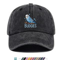1pc Cute and Soothing Parrot Pattern Printed Baseball Cap, Black Papa Trucker Hat, Breathable and Comfortable, Solid Color Simple Vintage Soft Top Dad Hat, Adjustable Size, Unisex, All-Season Sun Hat, Multiple Colors Available, Youth Couples