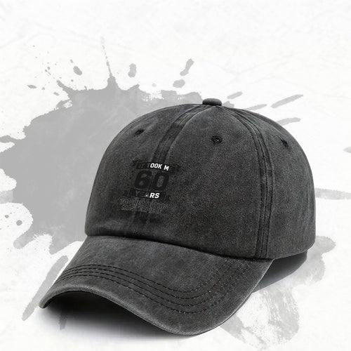 1P 1pc, "60 Years" Adjustable Baseball Cap, Lightweight Printed Women's Hat, "Creative Masterpiece" Men's Trendy Cap, an Ideal Gift for Weddings, Parties, and Birthdays.