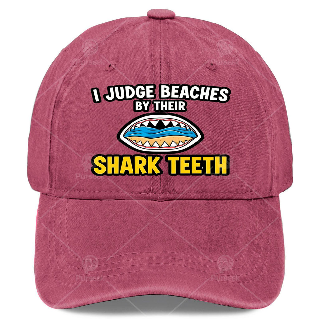 Unisex Baseball Featuring Shark Tooth Fossil Design by Judge Beaches