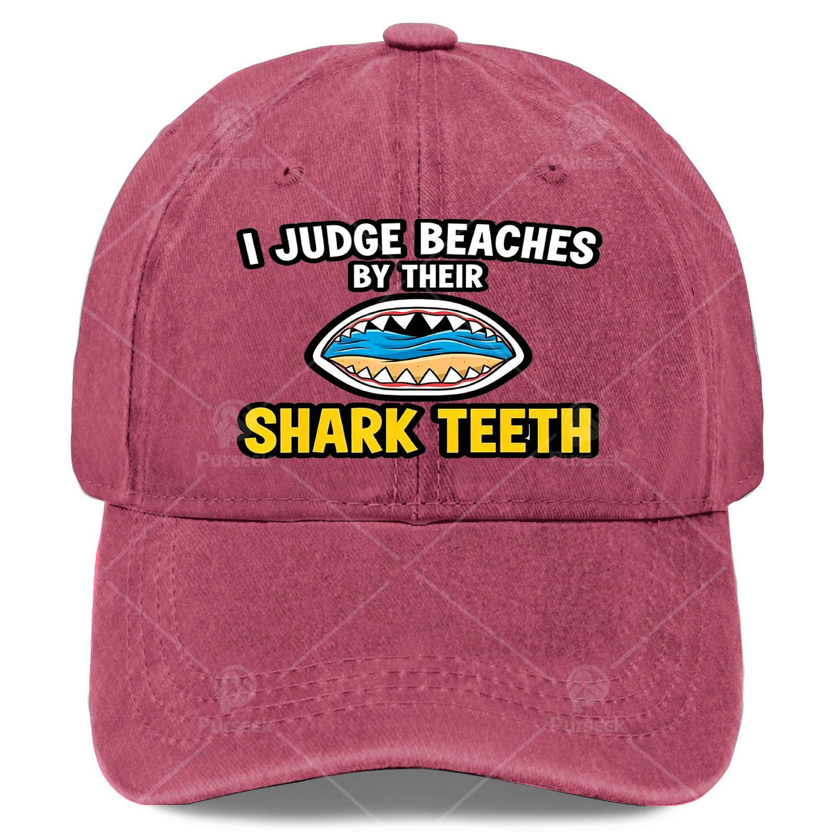 Unisex Baseball Featuring Shark Tooth Fossil Design by Judge Beaches
