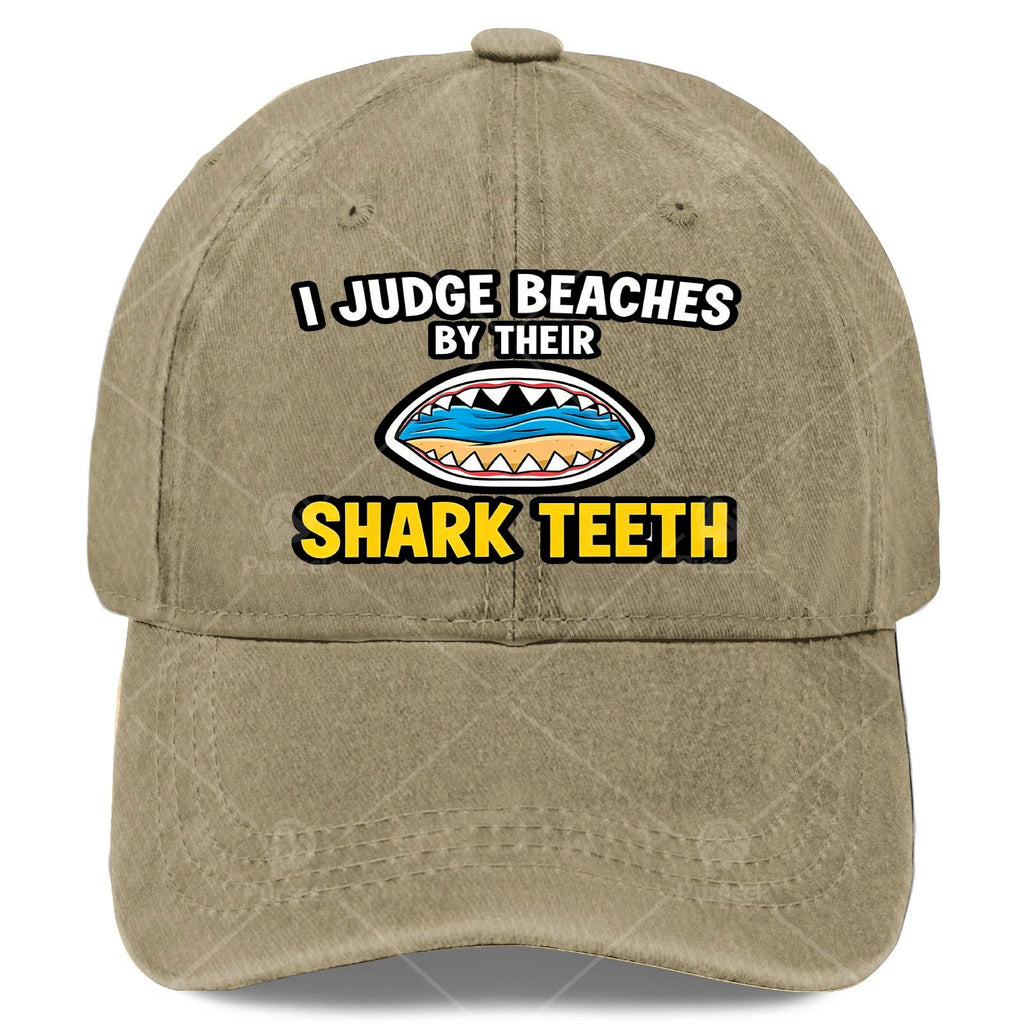 Unisex Baseball Featuring Shark Tooth Fossil Design by Judge Beaches